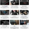 Smart Station™ Biometric Smart Safe with Built-in Wireless Phone Charger + Auto Open Drawer - Image 4